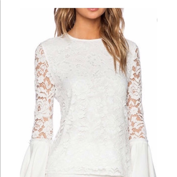 Alexis Alexo Tops - NWT Alexis Alexa Lace Blouse with Bell Sleeves xs